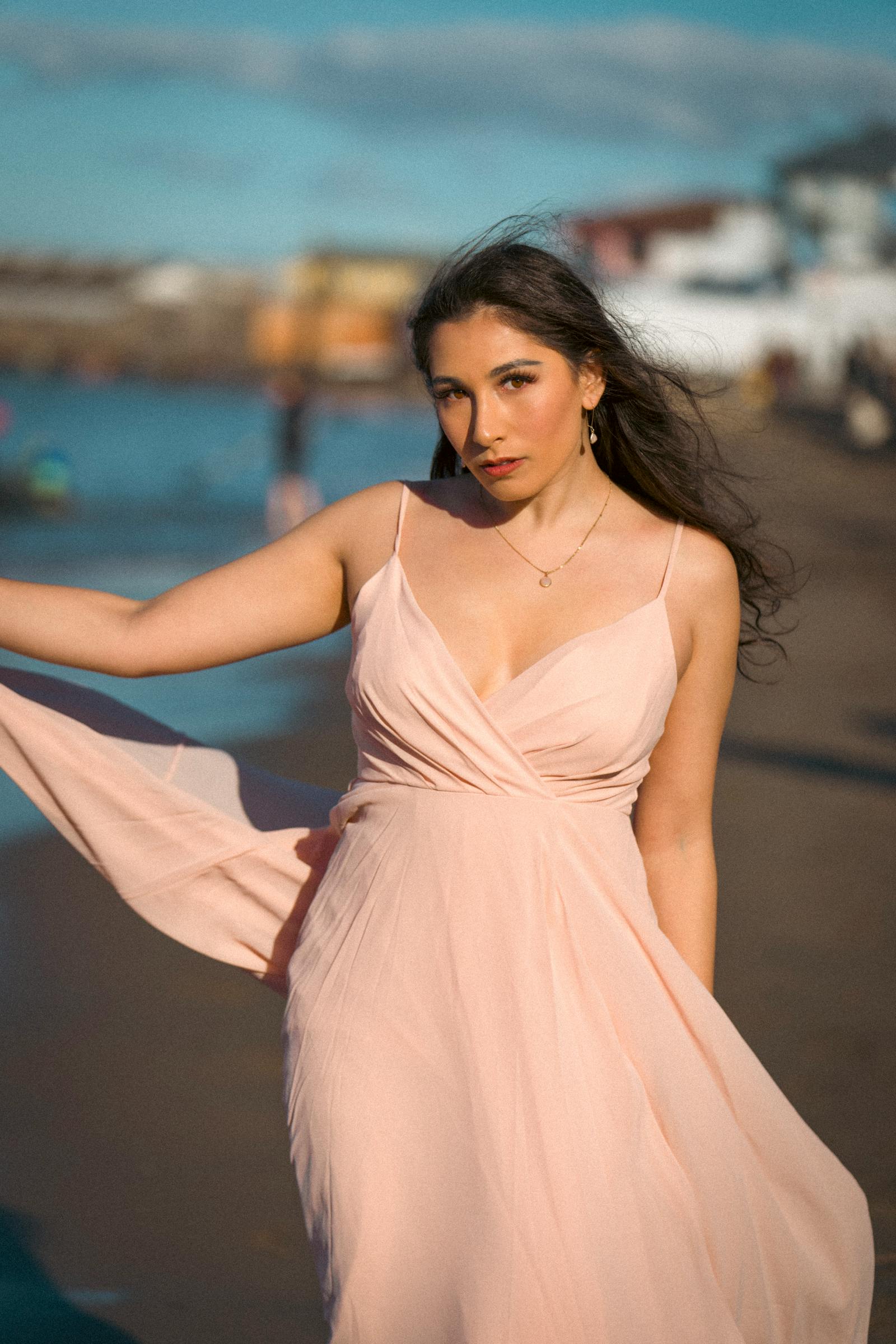 Californian beach style portrait.